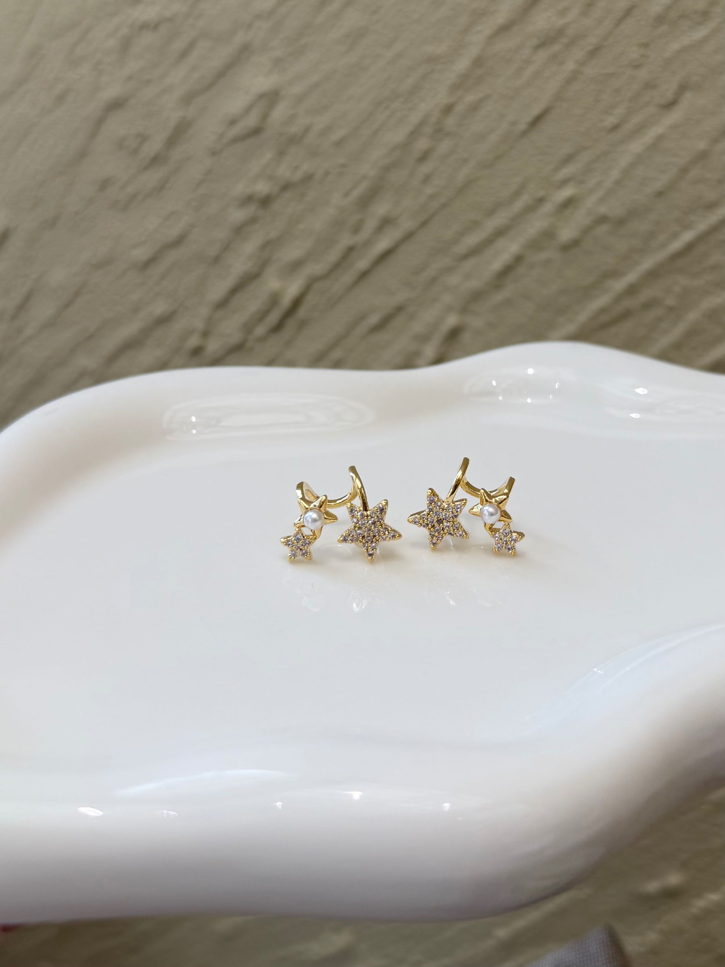 [Clearance] Celestial Twin-Star Earrings