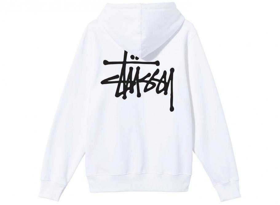 Stussy Hoodie​ Basic​ white