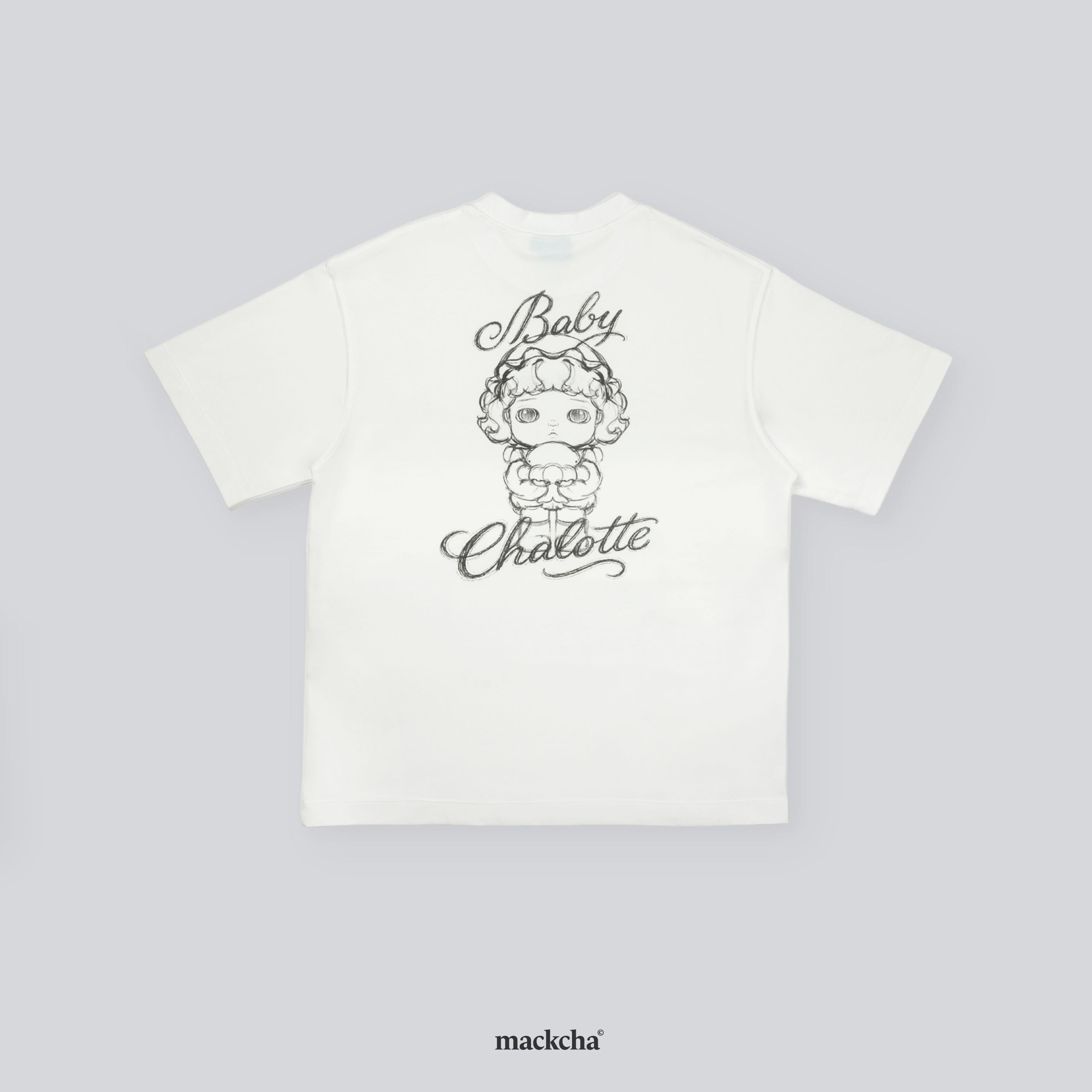 Baby Chalotte Raw Sketch White T-Shirt