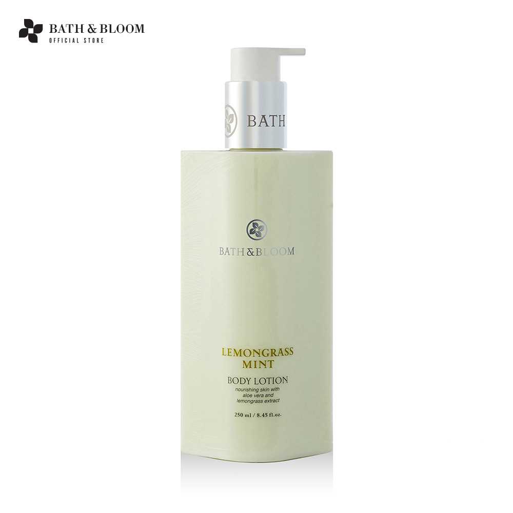 BATH & BLOOM Lemongrass Mint Body Lotion โลชั่นบำรุงผิว กลิ่นตะไคร้มิ้นท์ ซึบซาบเร็ว กระชับรูขุมขน
