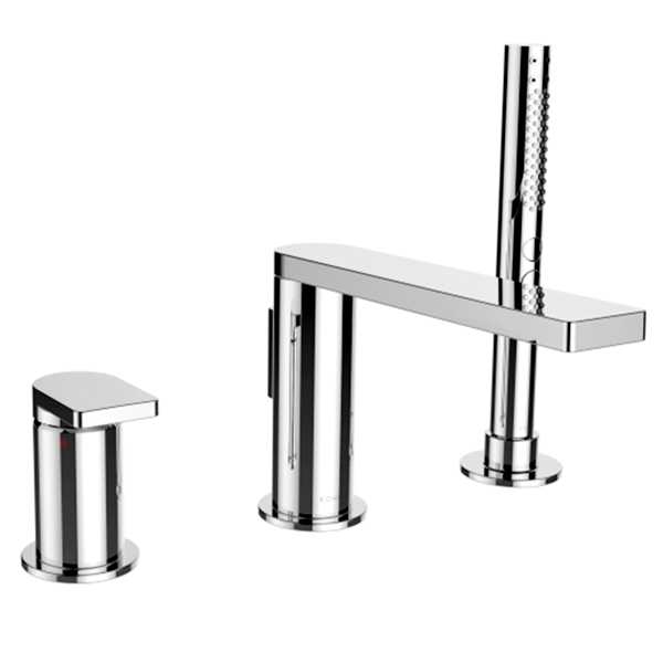 COMPOSED 3 HOLE BATH FILLER & HANDSHOWER