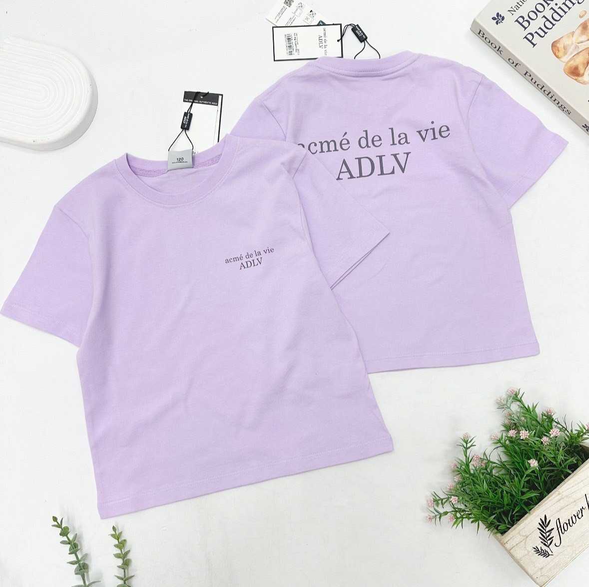 พร้อมส่ง ADLV Basic T-Shirt ( Purple )