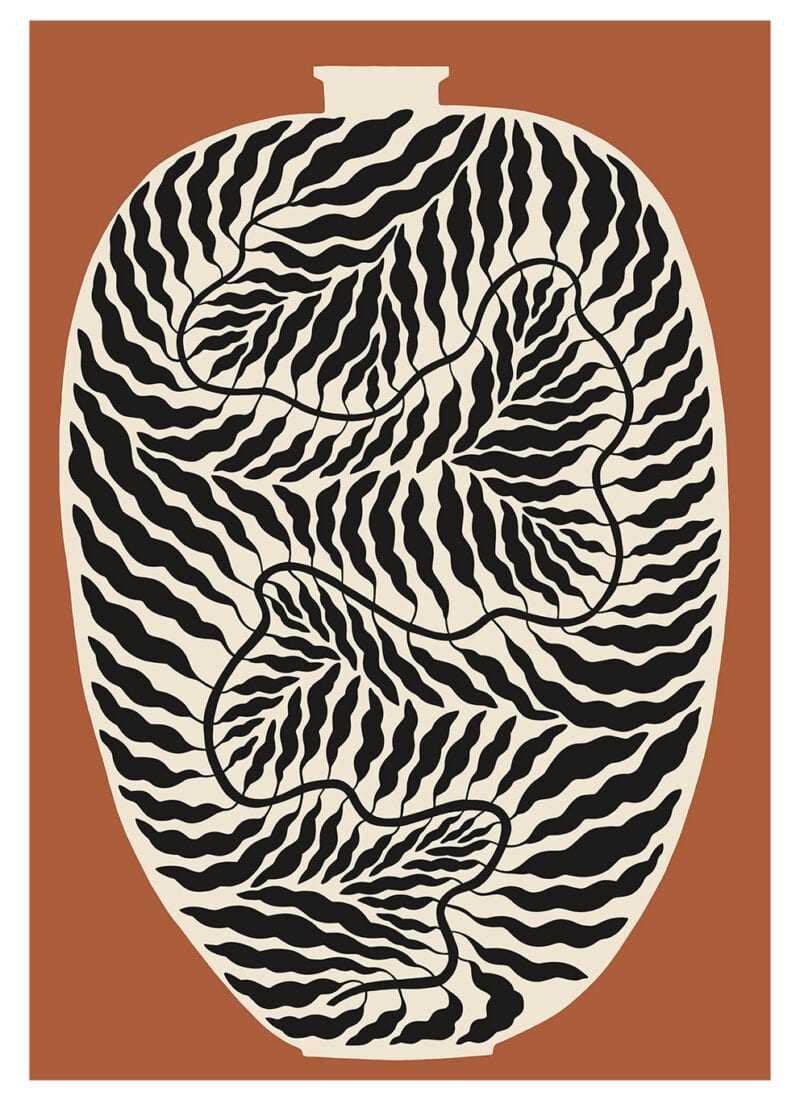 [50 x 70 cm] Urn Terracotta BY LINNÉA ANDERSSON (ONLY POSTER SIZE 50 x 70 cm.)