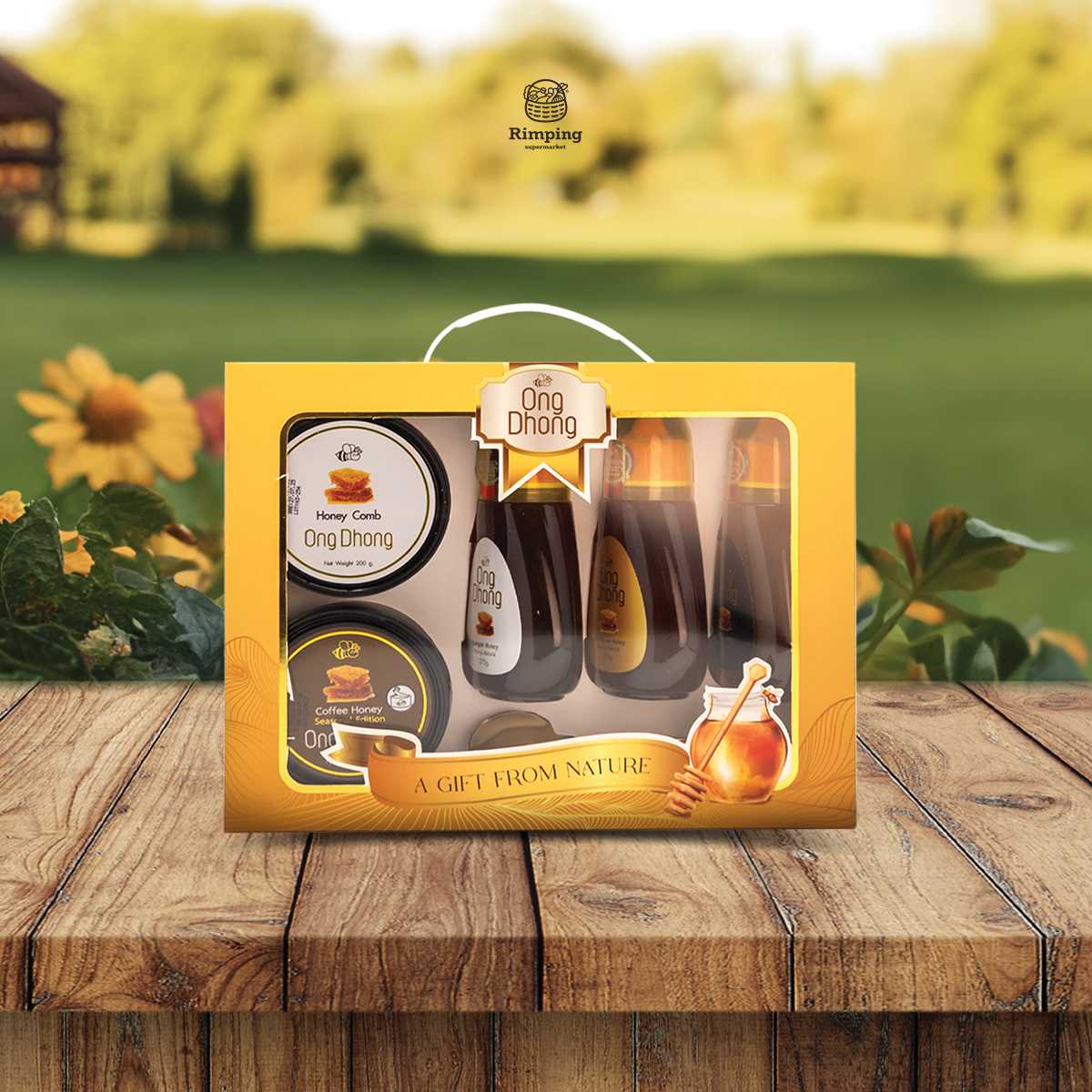 (SET B) Ong Dhong Giftset : ชุดของขวัญน้ำผึ้งอองตอง เซตบี