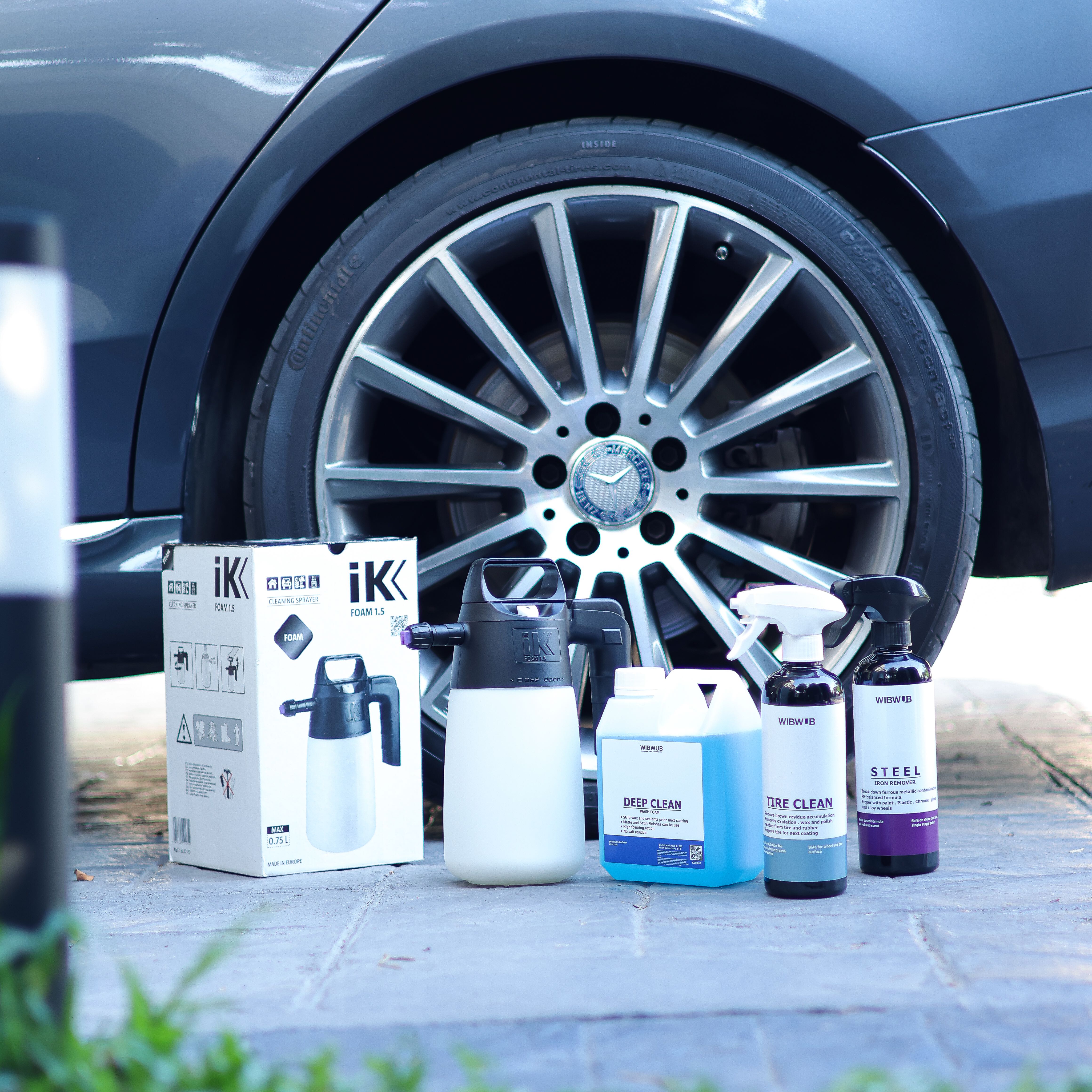 เซตทำความสะอาดล้อและยางรถยนต์ (Wheel & Tyre Cleaner Set)