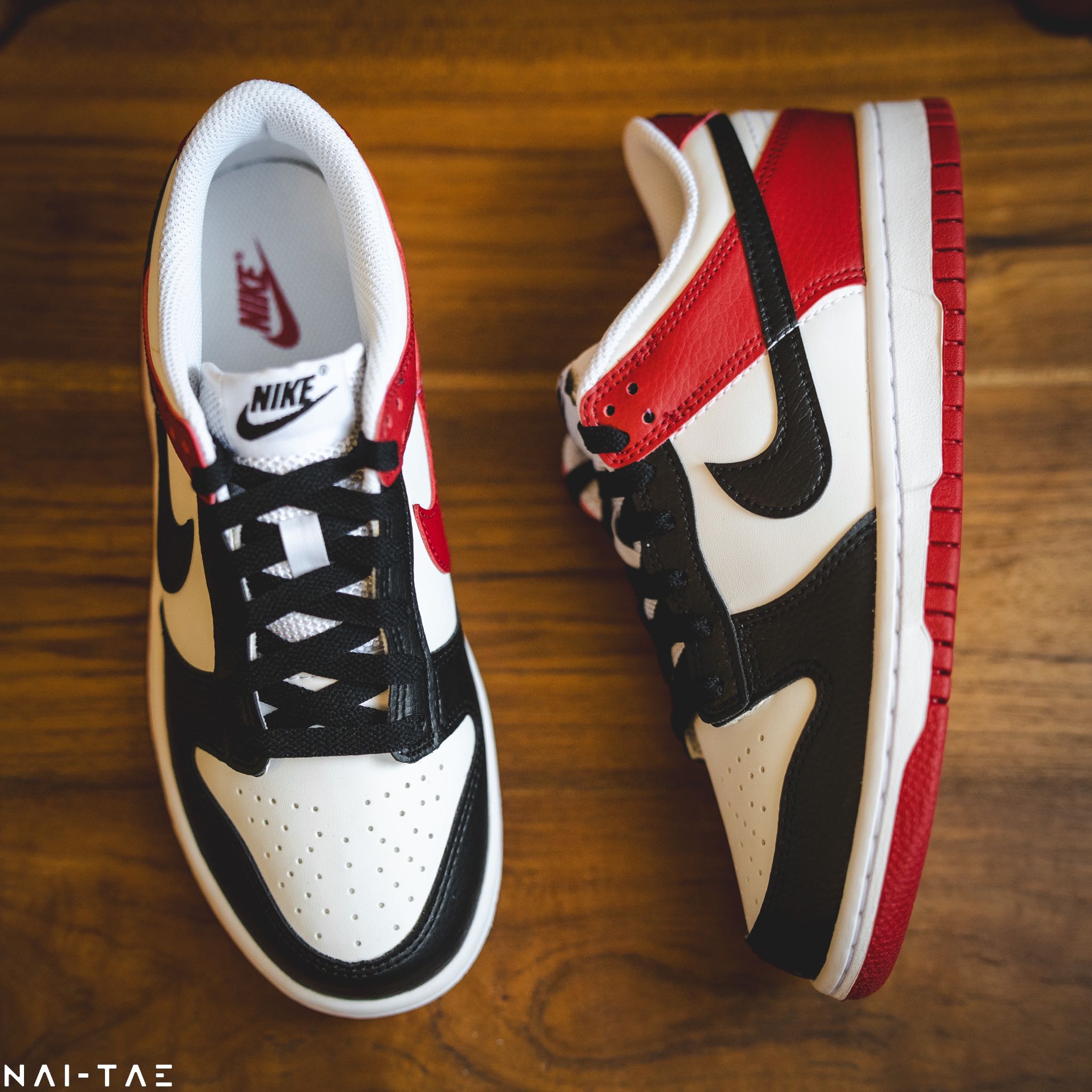 NIKE DUNK LOW BLACK TOE JUNIORS
