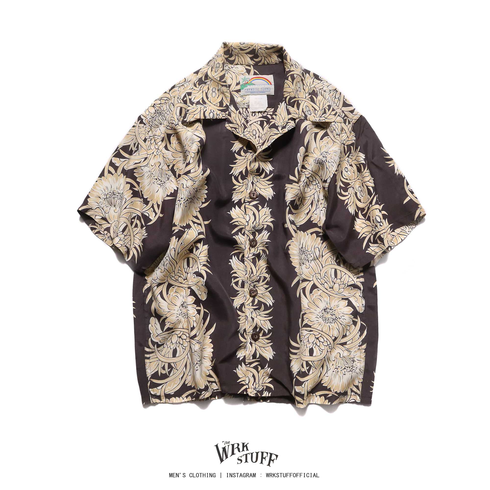 Paradise Found “Land Of Aloha”Aloha Shirt (S)
