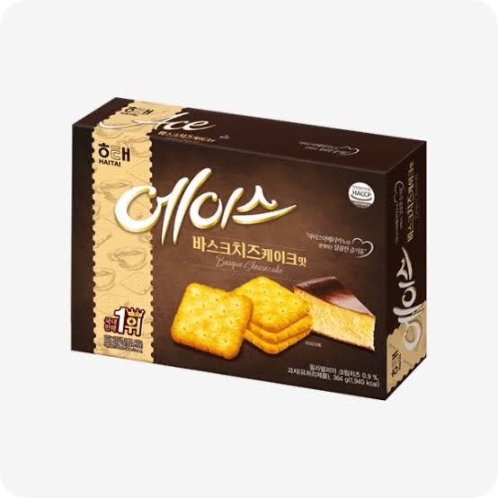 Haitai Ace Cracker Basque Cheesecake Flavorแครกเกอร์รสบาสก์ชีสเค้ก🍰