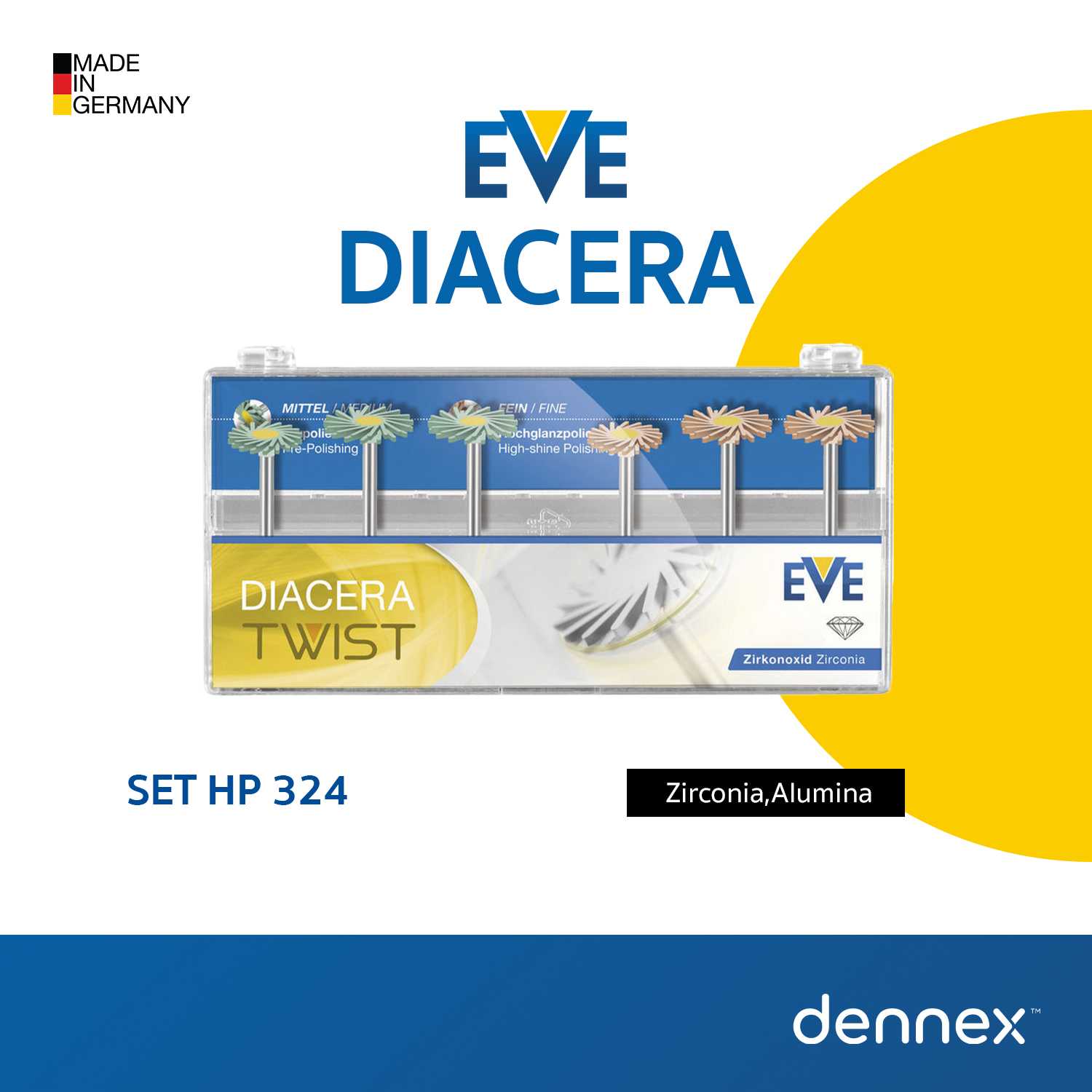 ชุดหัวขัด EVE DIACERA TWIST Set HP 324