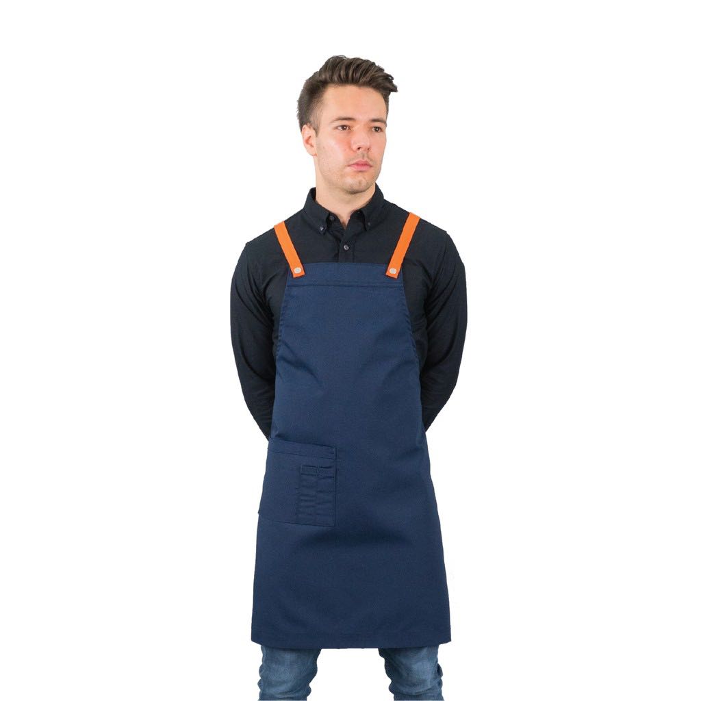 ผ้ากันเปื้อน รุ่นMotion Lightสายไขว้หลัง Motion Light Apron (น้ำเงินเข้ม, Navy Blue)