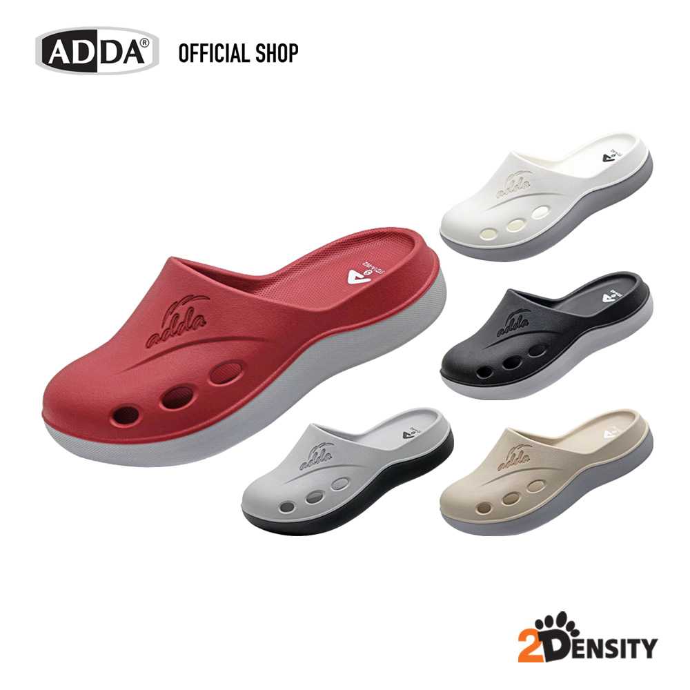 ADDA 2density รองเท้าแตะ รองเท้าลำลอง สำหรับผู้หญิง แบบสวมหัวโต รุ่น 5TD1AW2 (4-6)
