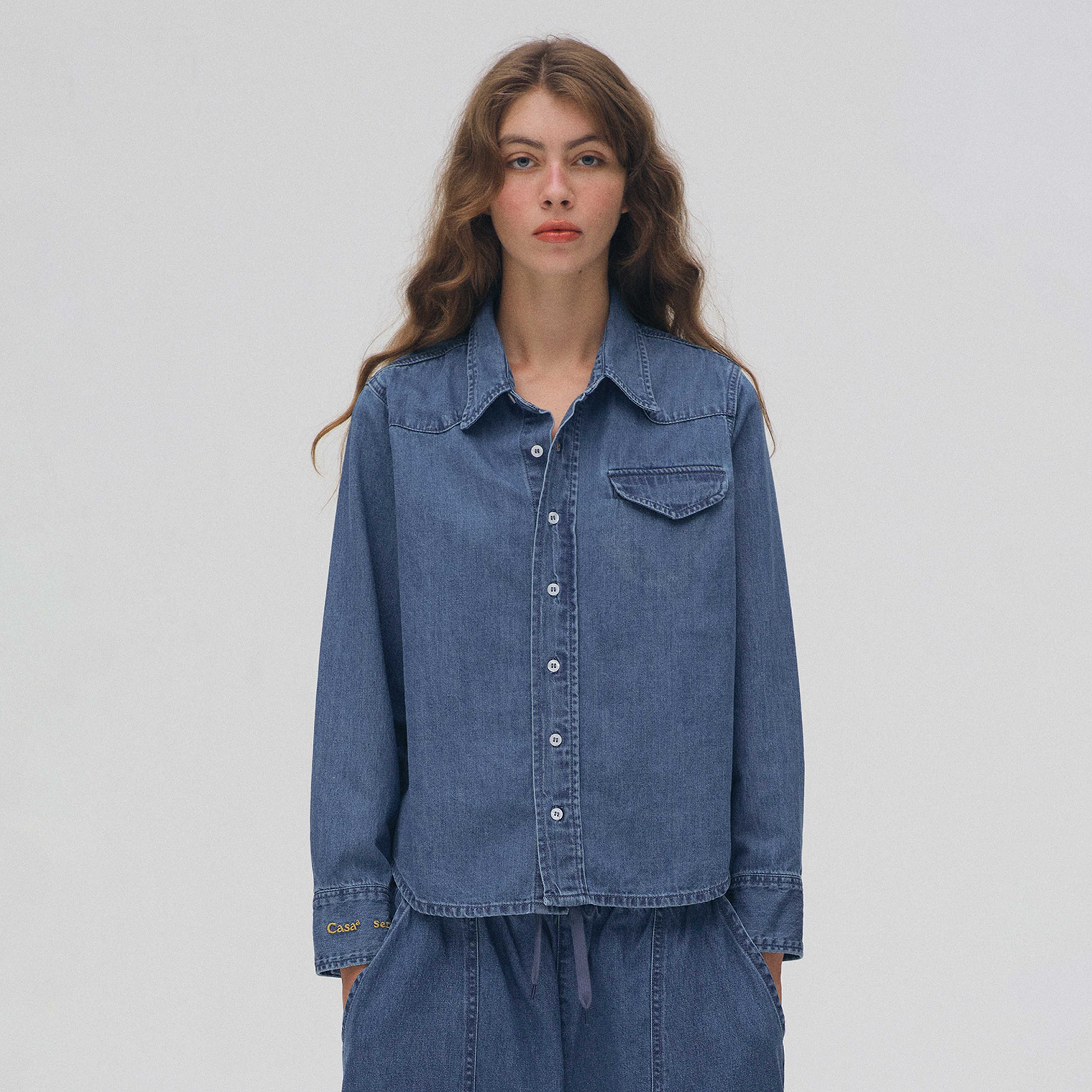 CHAMBRAY TOP