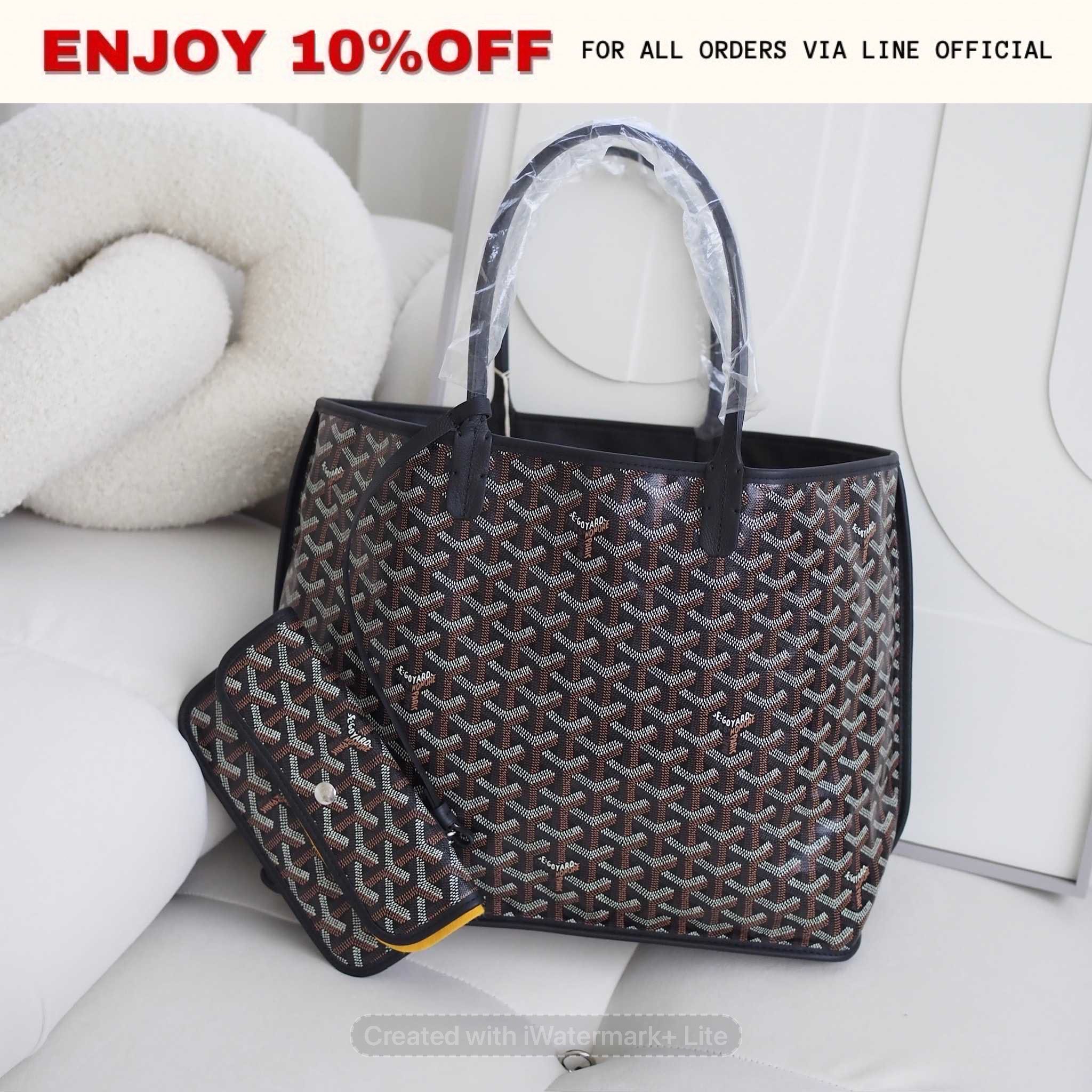 NEW! GOYARD Anjou PM  สี Noir | Bag