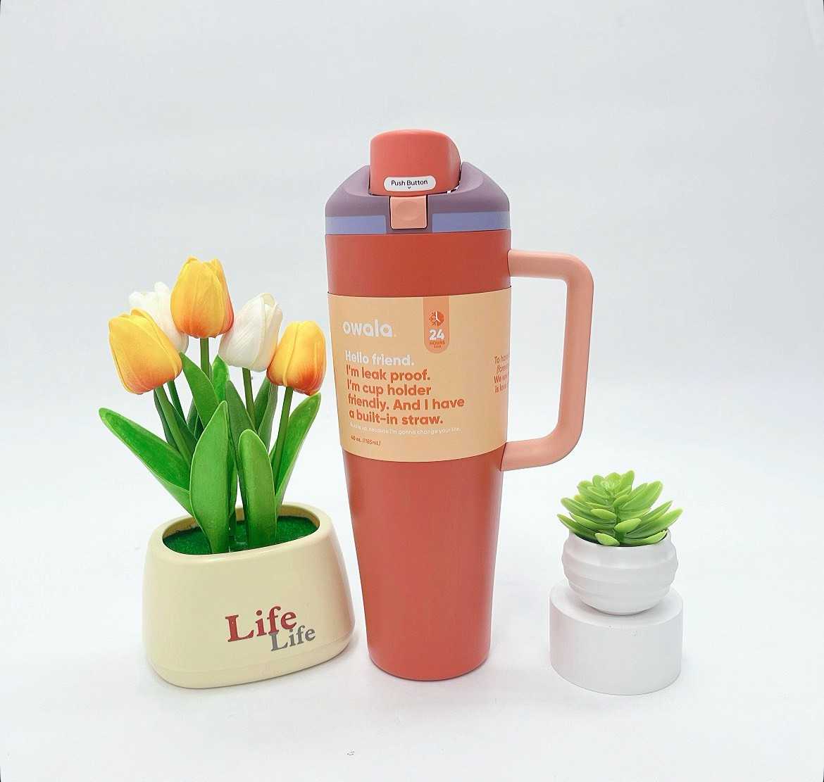Owala FreeSip Tumbler 40 oz (Terracotta Sunset)