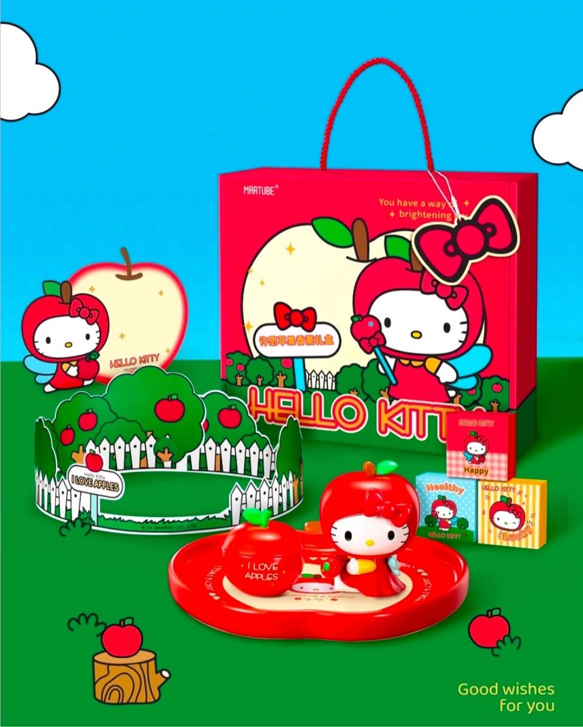 HELLO KITTY CANDLE SET 