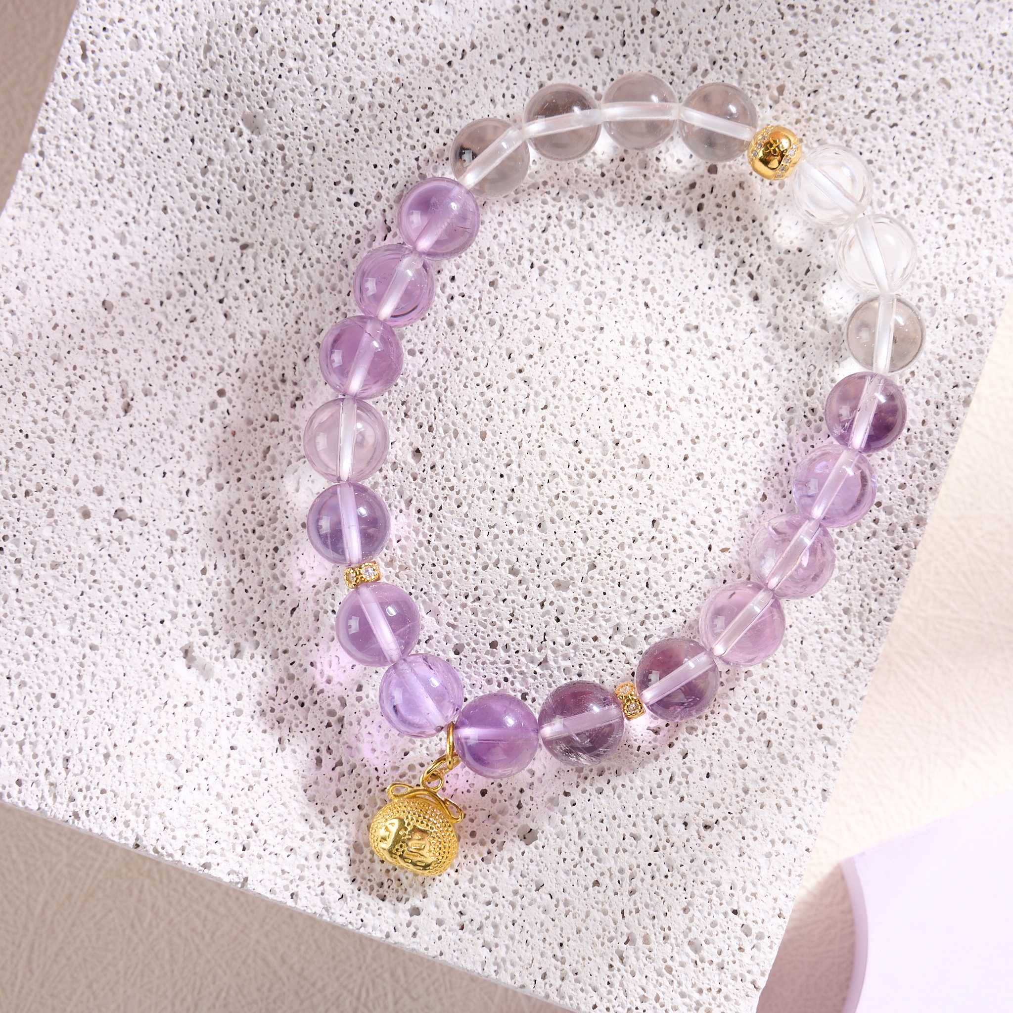 กำไลเสริมการโฟกัส เสริมความรัก การเชื่อมต่อกับ higher-self (Amethyst)💜