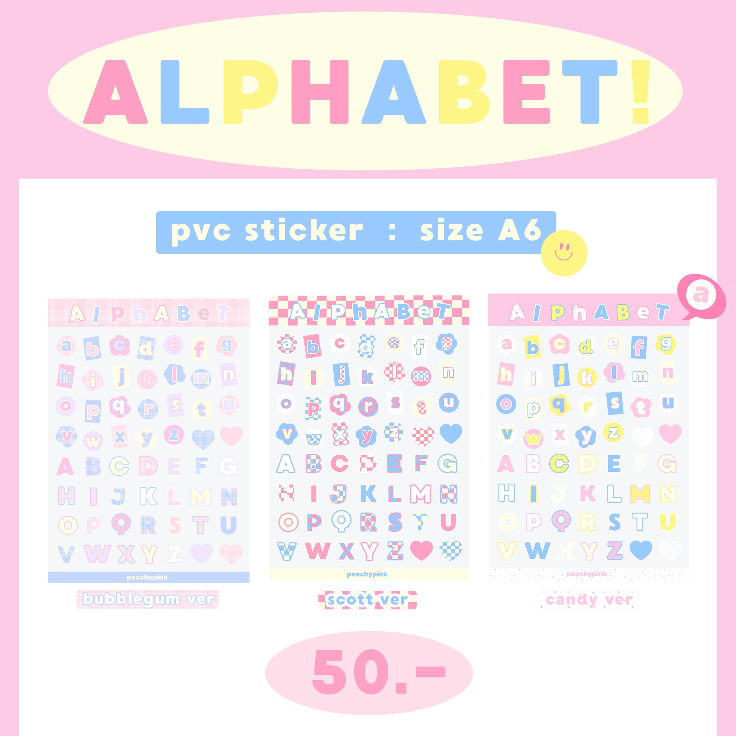 alphabet sticker