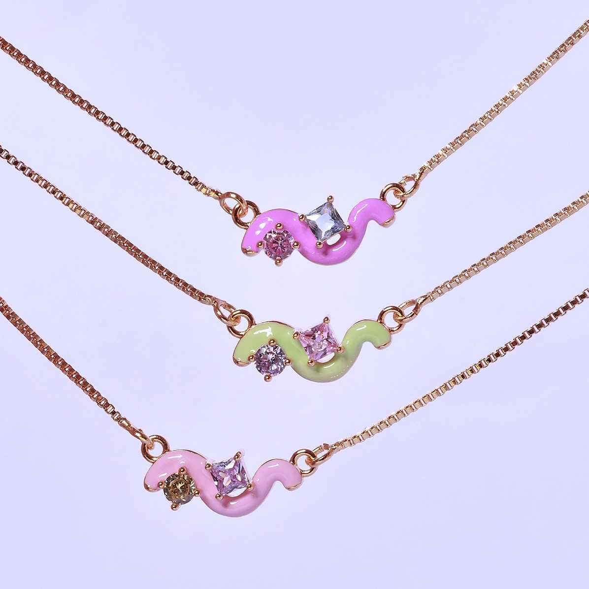 YVIS Popsicle Enamel Necklace
