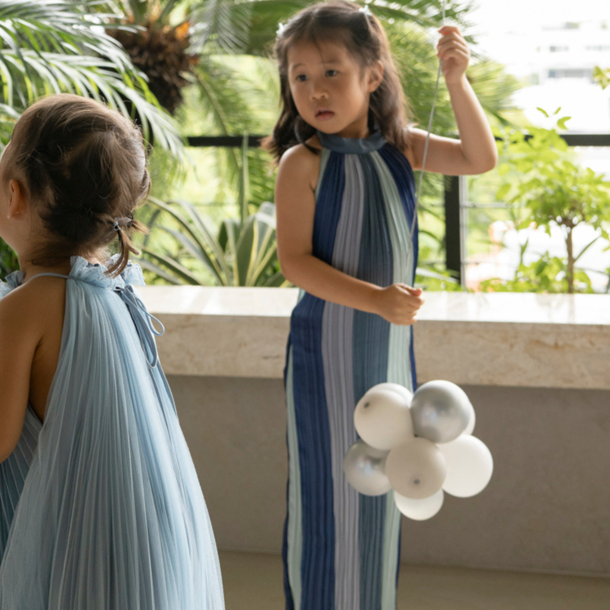 Baby Halter Dress - Blues