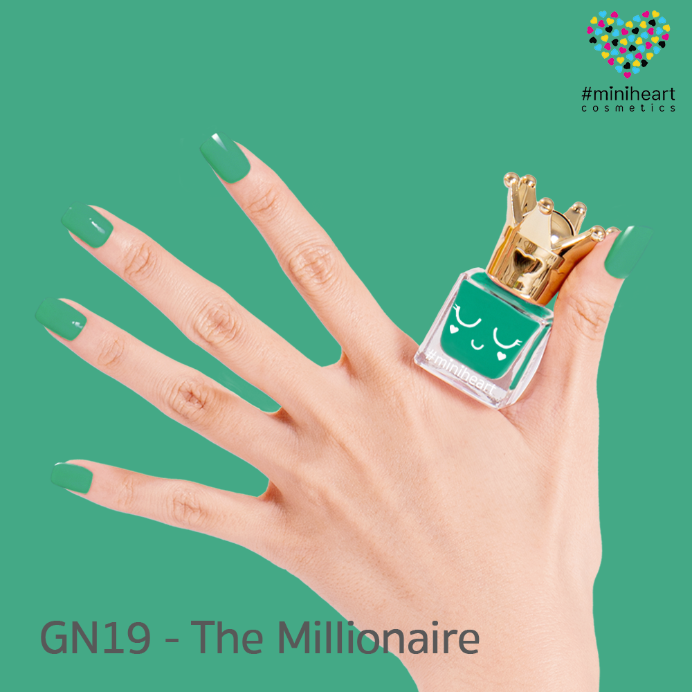 สีทาเล็บ Miniheart สูตรเจลไม่ต้องอบ GN19-The Millionaire