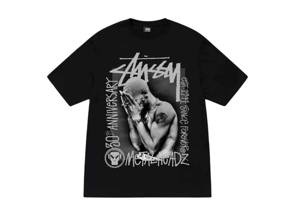 Stussy Goldie Metalheadz 30 Tee Black