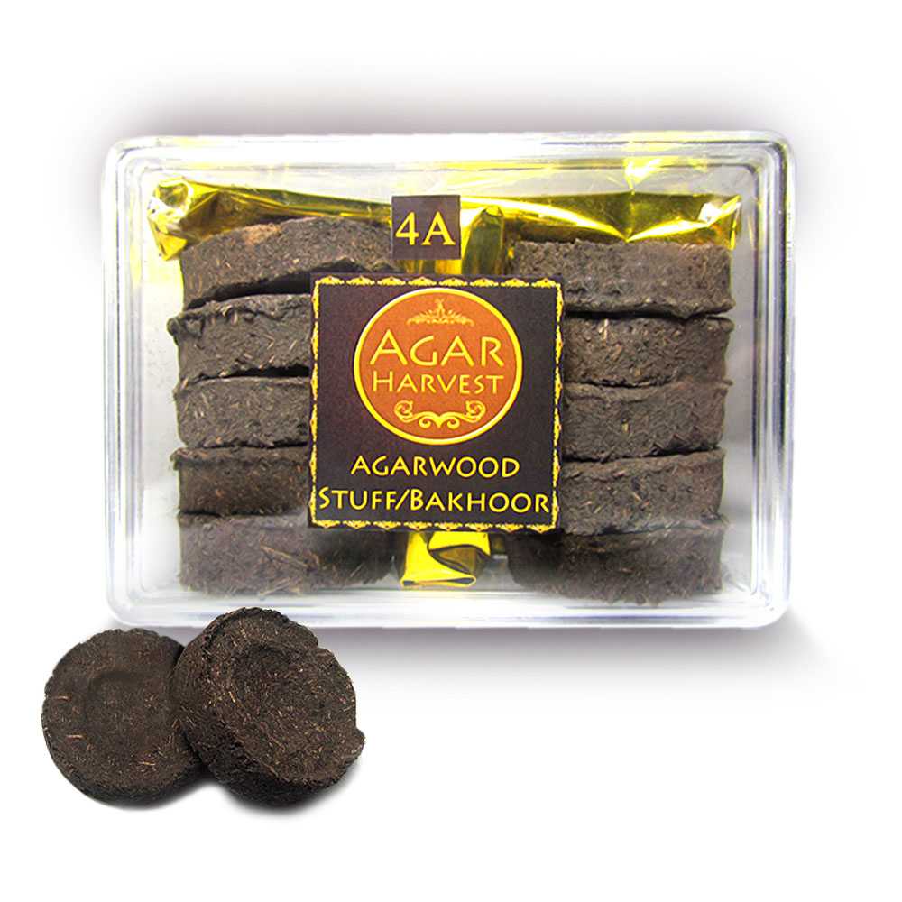 ไม้หอม อโรม่า ไม้หอมมงคล ไม้กฤษณา อัดก้อน Agarwood Stuff / Bakhoor (4A Excellence Grade) 24gm