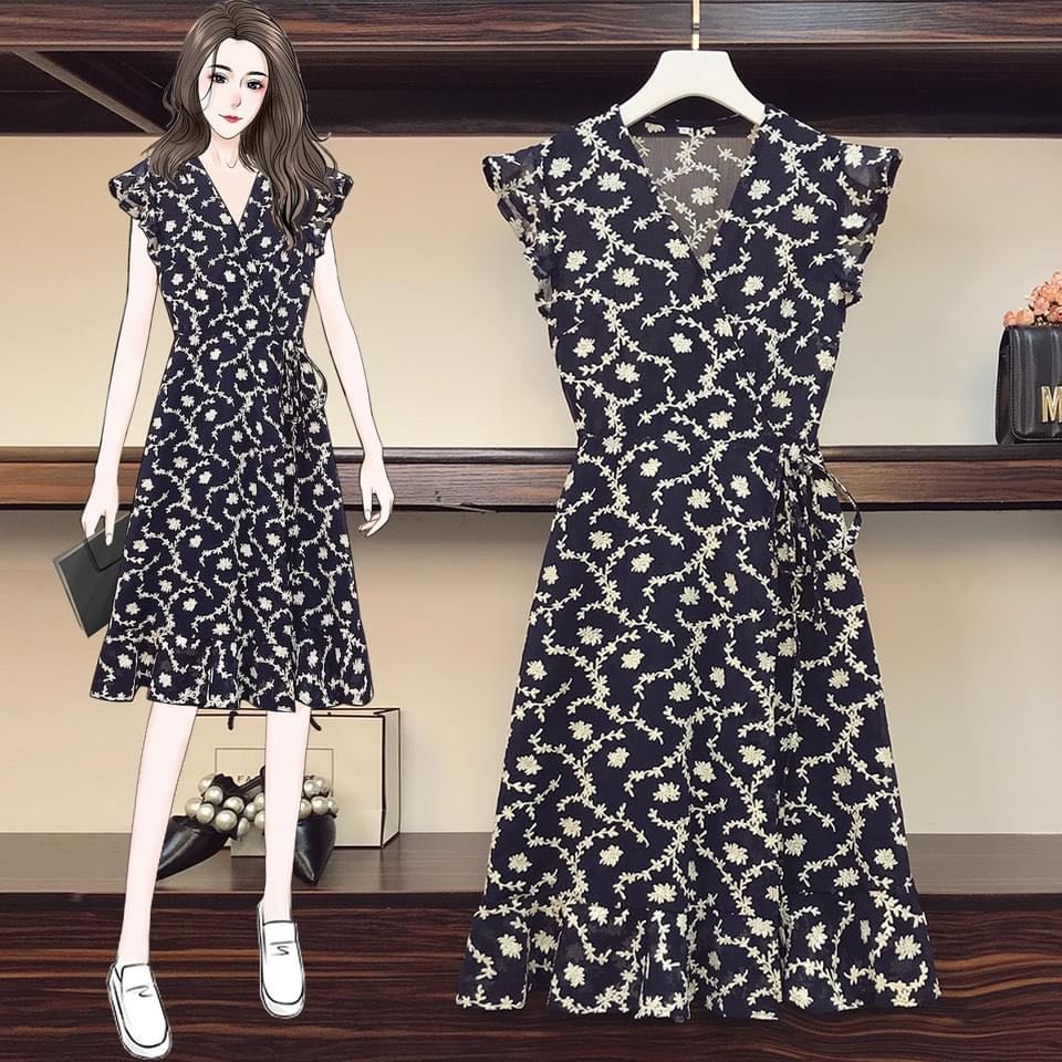 ชุดเดรสวิจเทจไซส์ใหญ่ Plussize