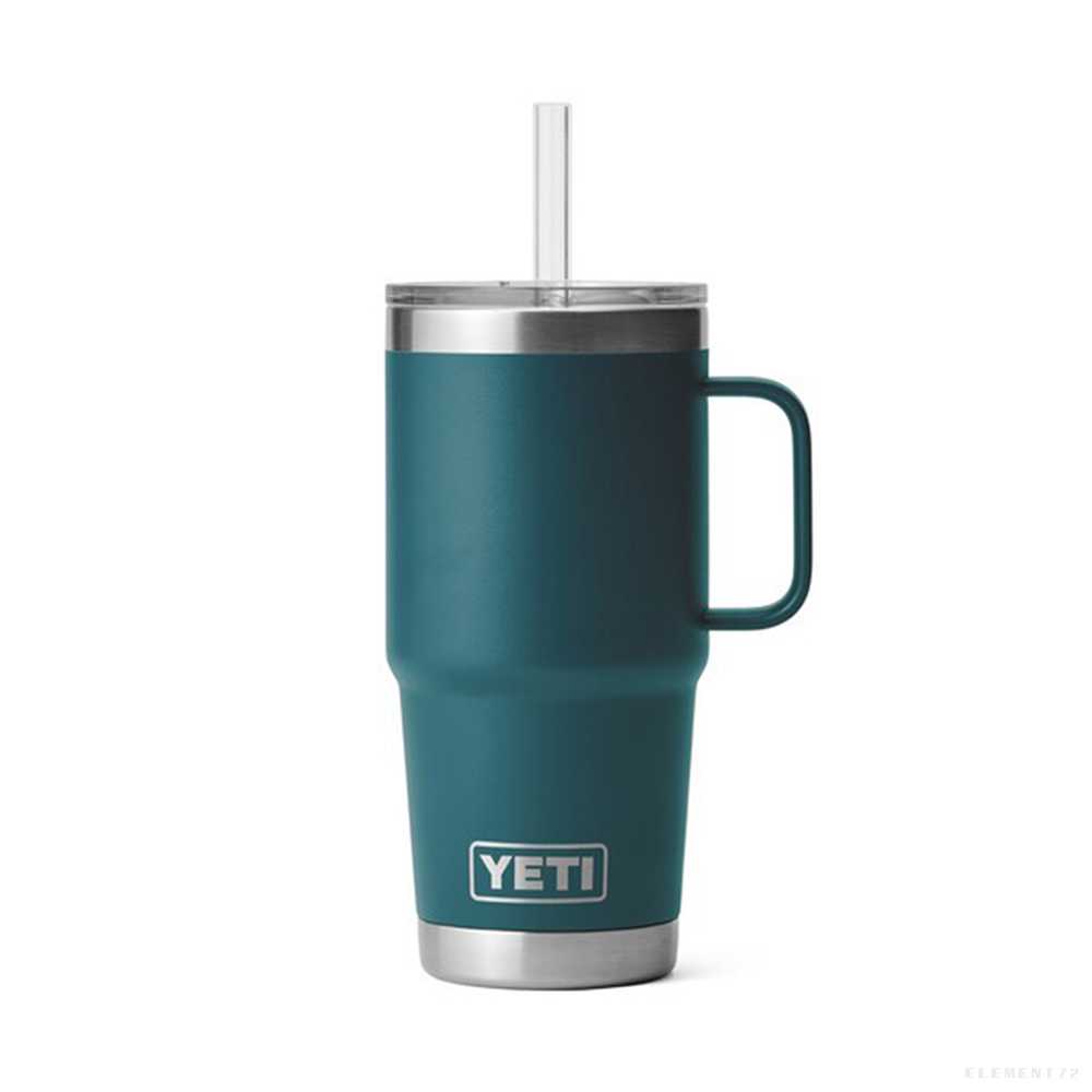 YETI แก้วเยติ เก็บความเย็น รุ่น RAMBLER 25 OZ MUG WITH STRAW LID AGAVE TEAL