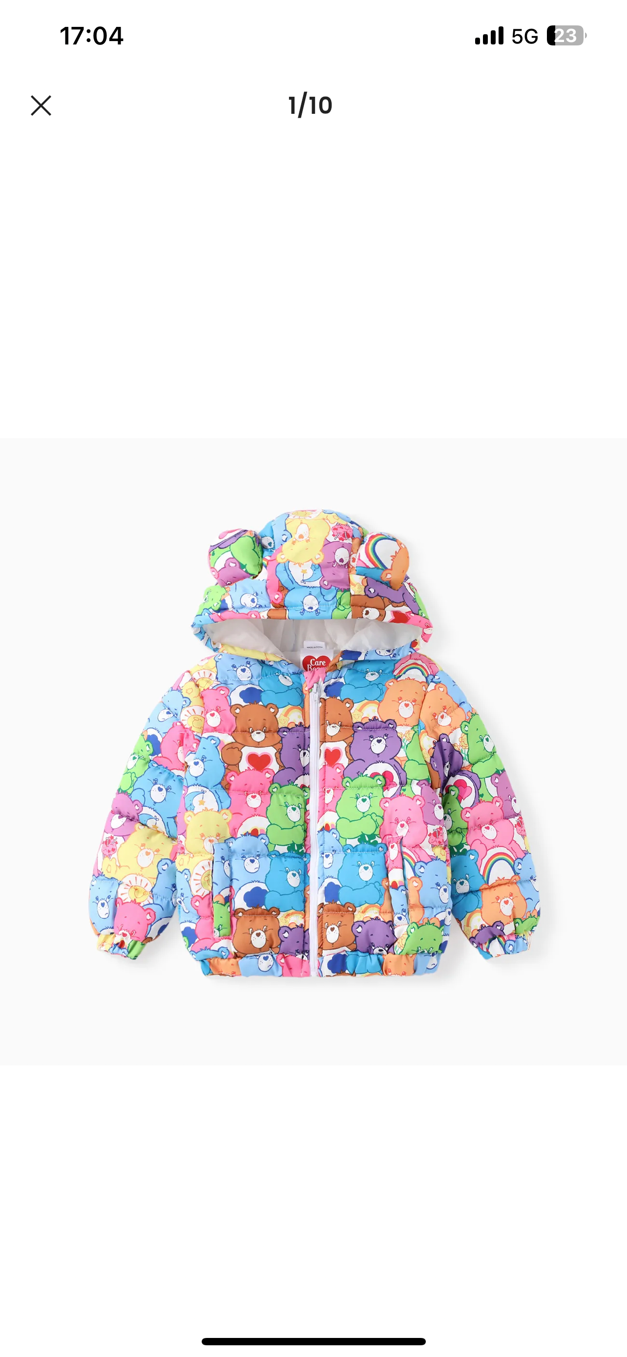 Jacket Care Bears สำหรับอากาศไม่ต่ำกว่า15 องศา 