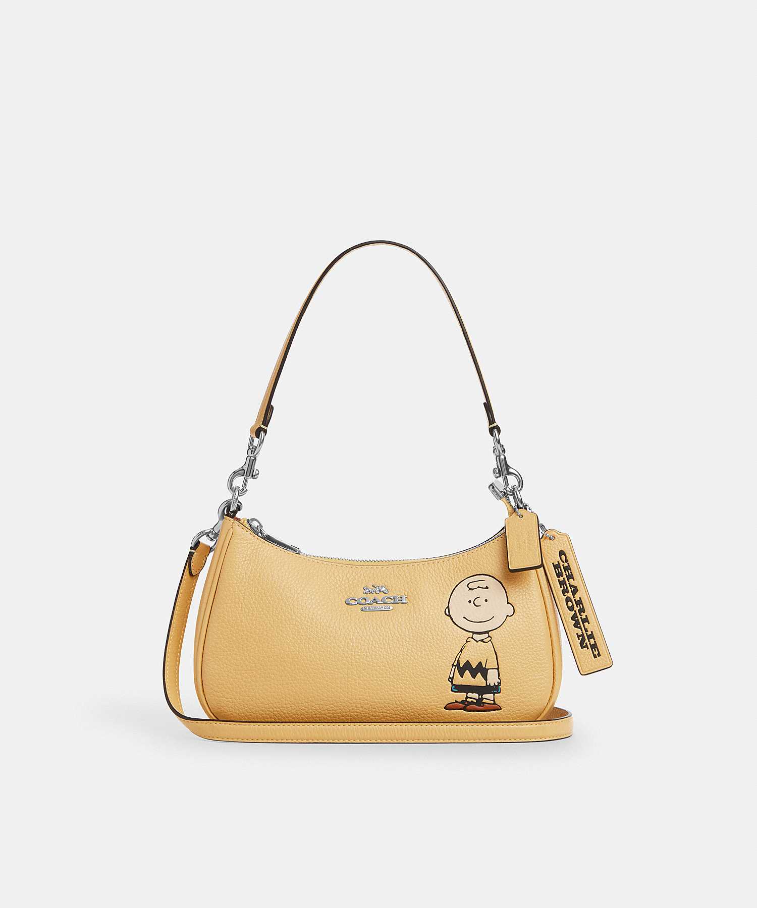 COACH X PEANUTS TERI SHOULDER BAG WITH CHARLIE BROWN CBJ83 SVMMK