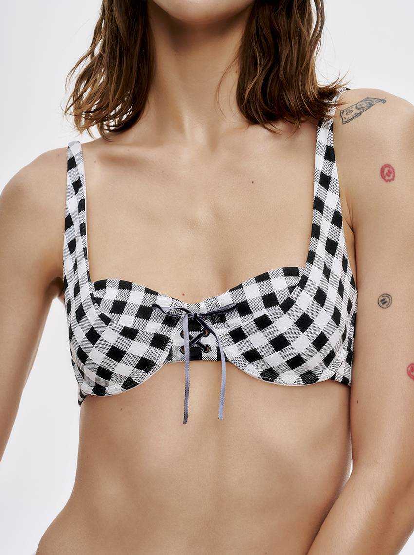 SWIM SS 25 | CHERRY ON TOP เสื้อว่ายน้ำ Nottingham รหัส SBW24002BK - สีดำ