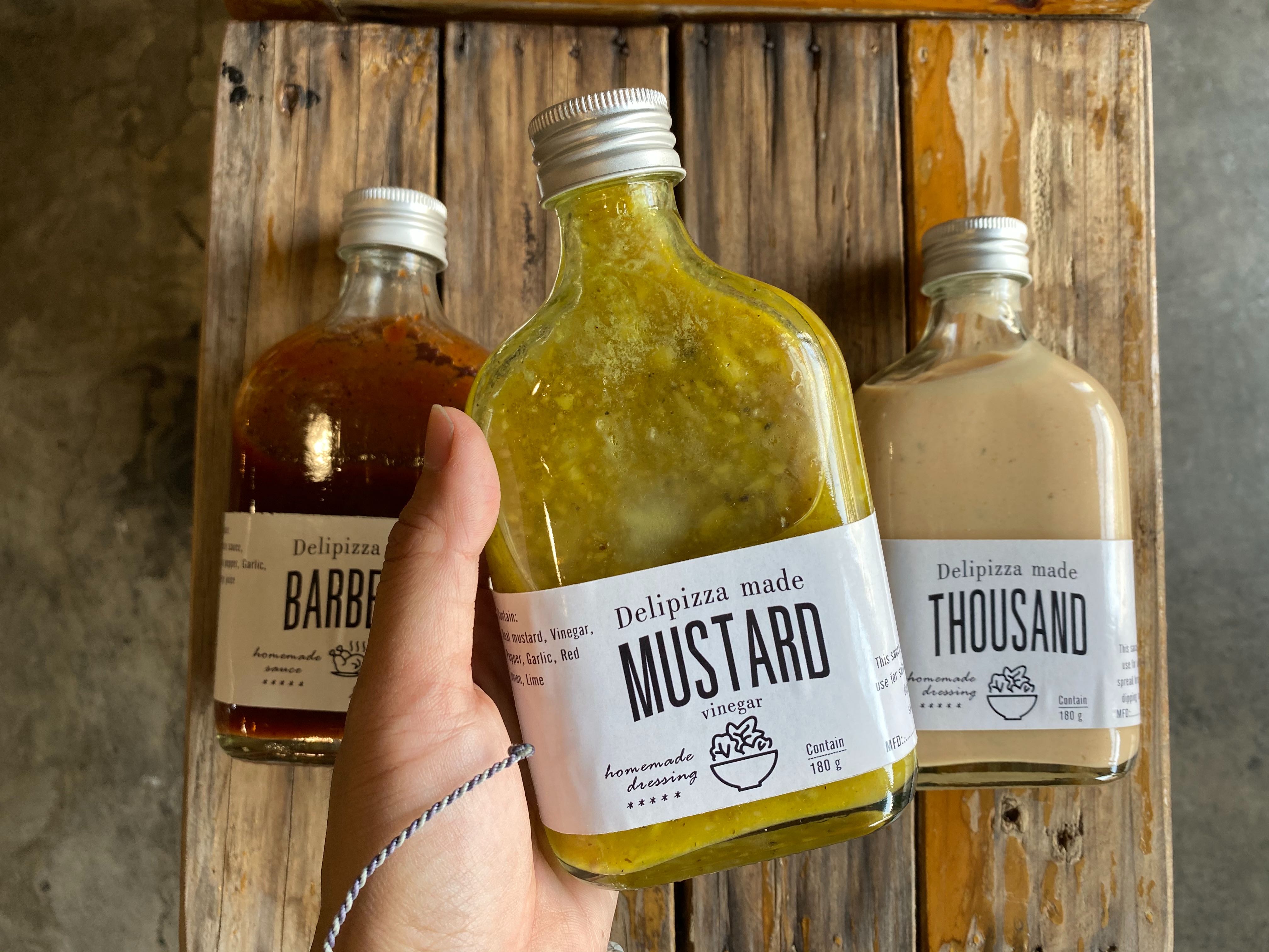น้ำสลัดโฮมเมดมัสตาร์ด (Mustard dressing)