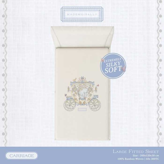 Bamboo Large Fitted Sheet Carriage Collection - Mademoisally
