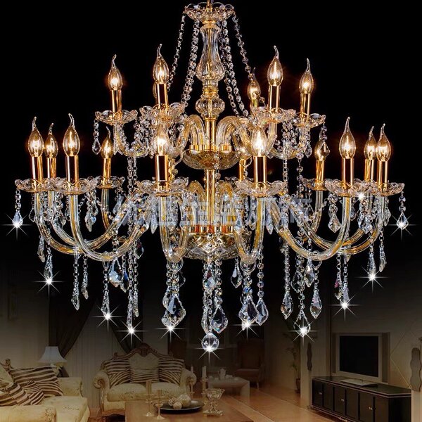 CT001A015 SOTMIA แชนเดอเรีย chandelier crystal โคมไฟระย้า โคมไฟสีทอง โคมระย้าเชิงเทียน โคมไฟเพดาน...