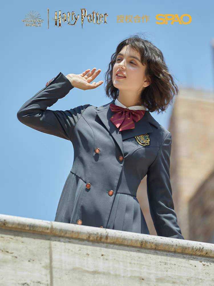 [พร้อมส่ง]SPAO x Harry Potter เดรสสูทนักเรียน ฮ็อกวอร์ส Hogwarts แฮร์รี่พอตเตอร์