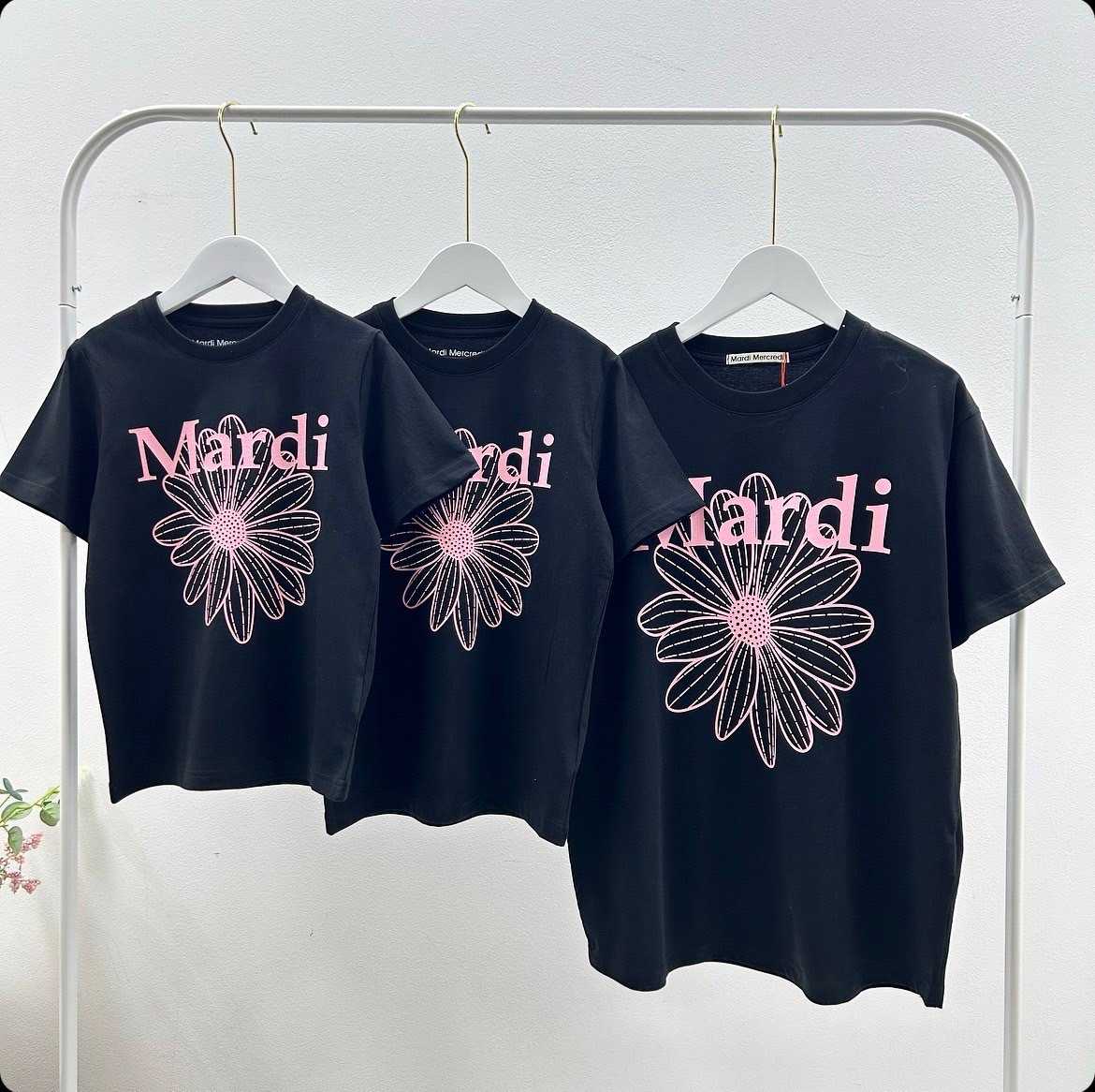 Mardi flower T-Shirt (Black-pink)