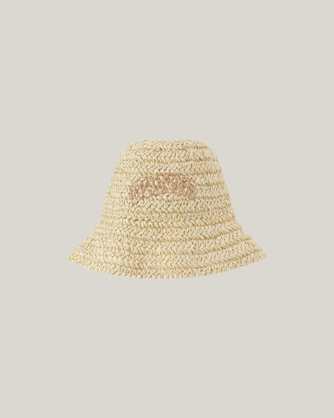 GANNI | Straw Bucket Hat
