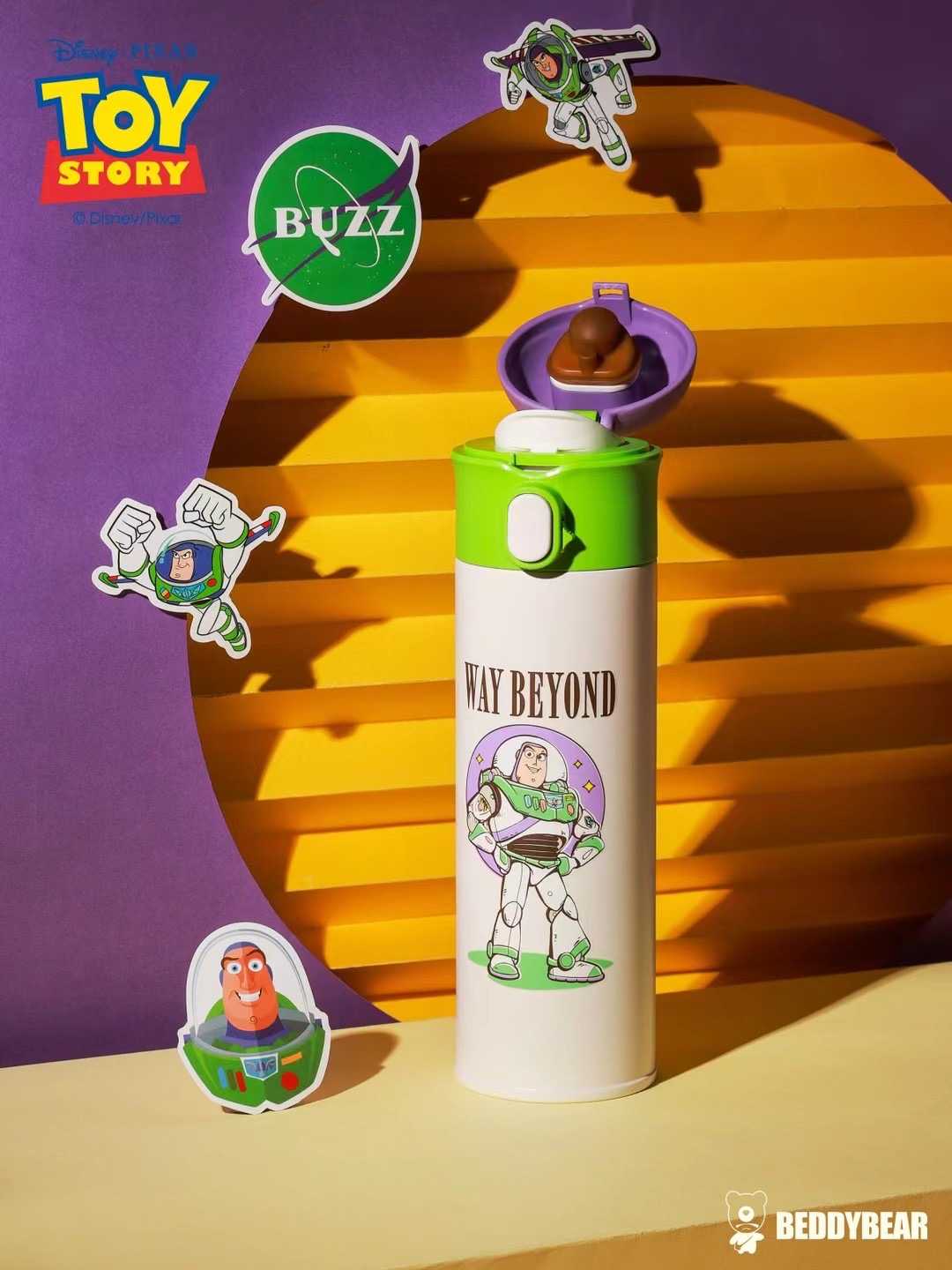 BeddyBearXToy Story ขวดน้ำสูญญากาศ ยกดื่ม เก็บอุณหภูมิ ร้อน/เย็น  BBA002TS-008BZ 480 ml.