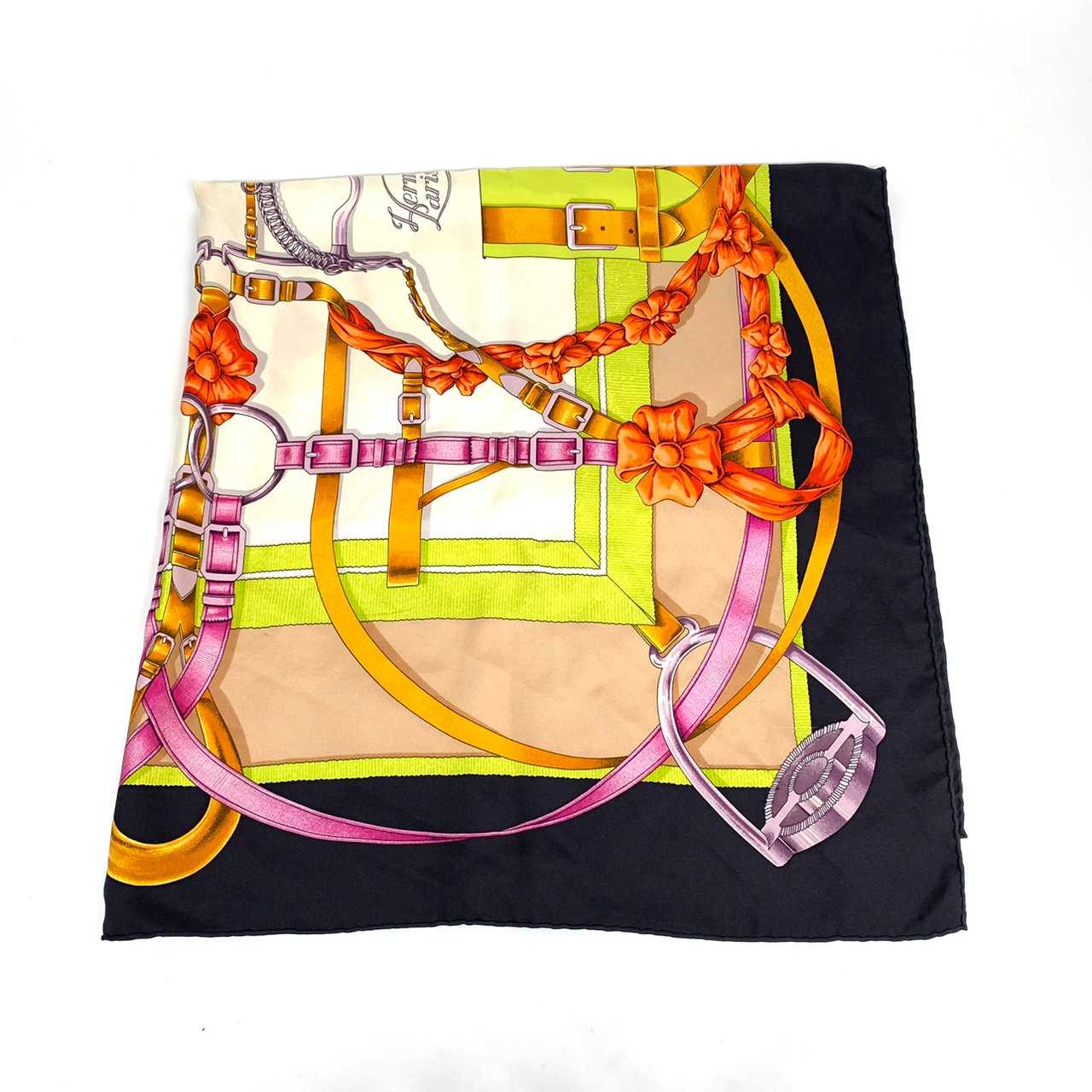 Hermes scarf silk 100% size 80x90 multicolor