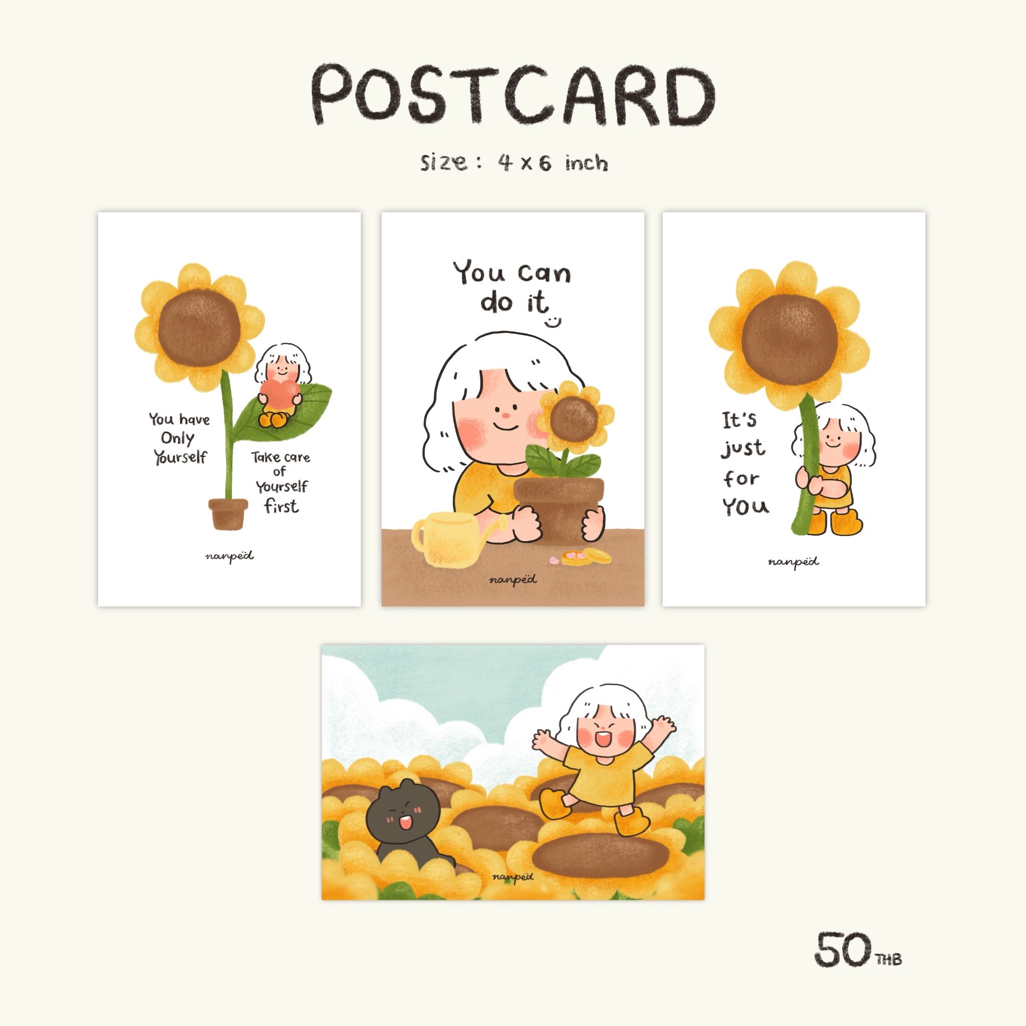 Postcard Coming heart : 4x6”