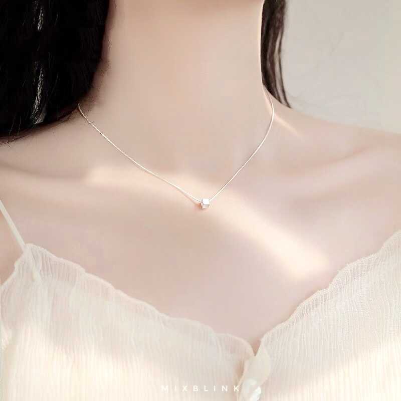 สร้อยคอ Boxy - ส่งฟรี EMS ( เงินแท้ 92.5% )