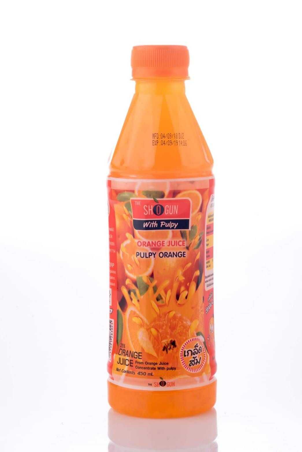 น้ำส้มเดอะโชกุล ขนาด 450 ML  24ขวด/ลัง