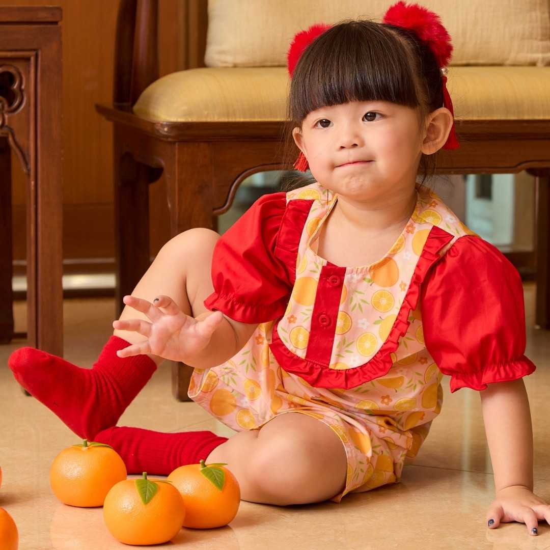 e'clat เสื้้อเบลาส์ตรุษจีนเด็กหญิง SKU-8072