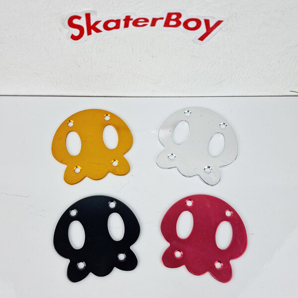 [0302] แผ่นปะเก็น รองน็อตยึดทรัค สเก็ตบอร์ด รูในห่าง5.5cm ทรงPanda ช้วยถนอมไม้