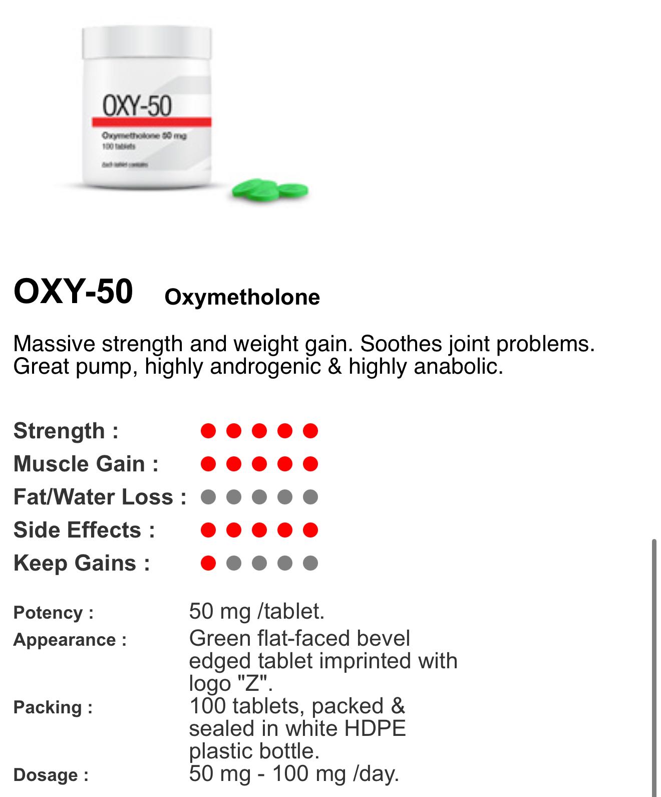 Anadrol Oxy - 50 Gainzlab GZ Oxymetholone