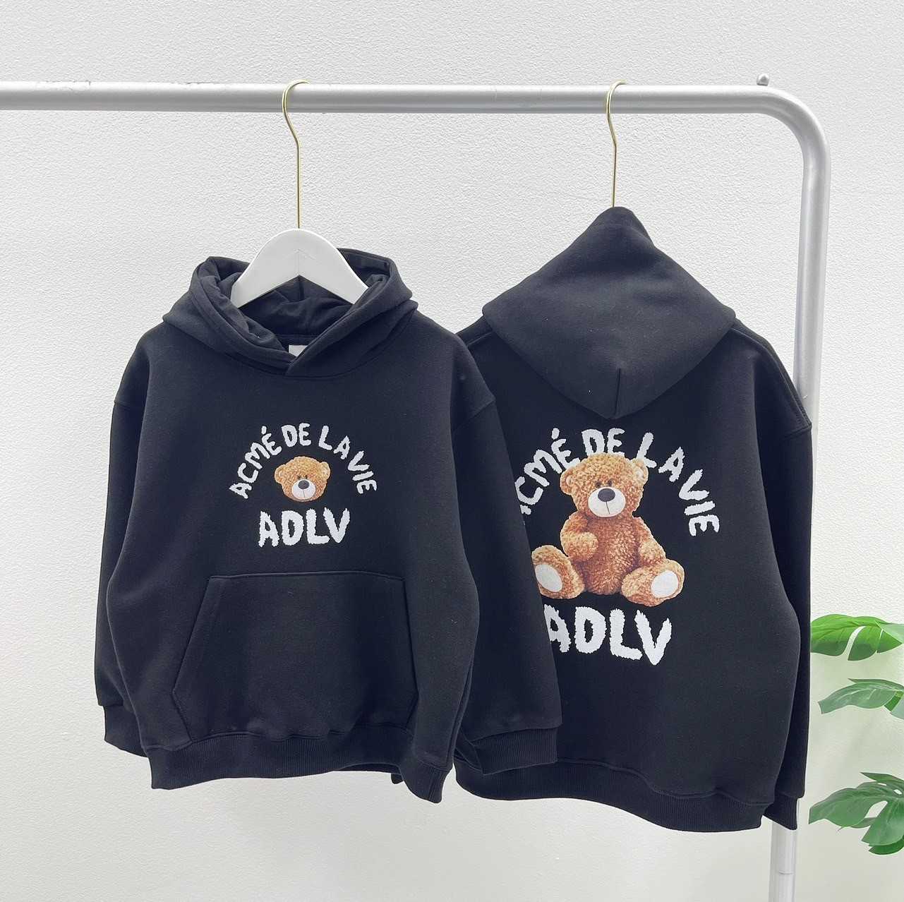 ADLV Teddy Bear Hoodie (Black)
