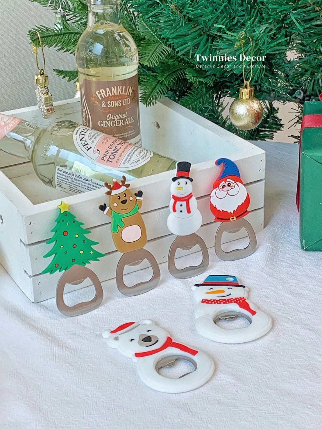  ที่เปิดขวด 𝑪𝒉𝒓𝒊𝒔𝒕𝒎𝒂𝒔 🖇️🎄❤️  Twinnies Decor