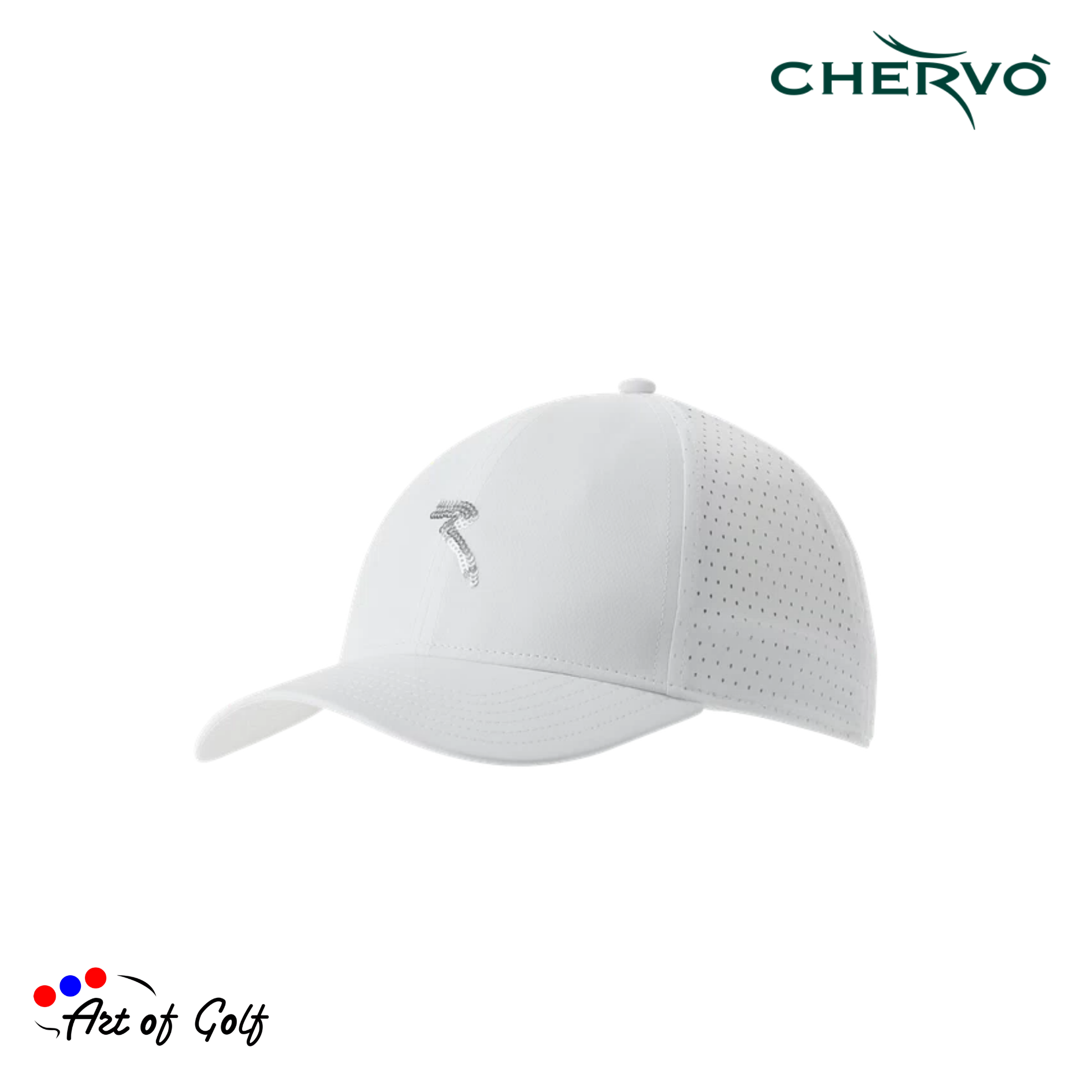 Chervò   Wpaillettes Cap - Lady (White)