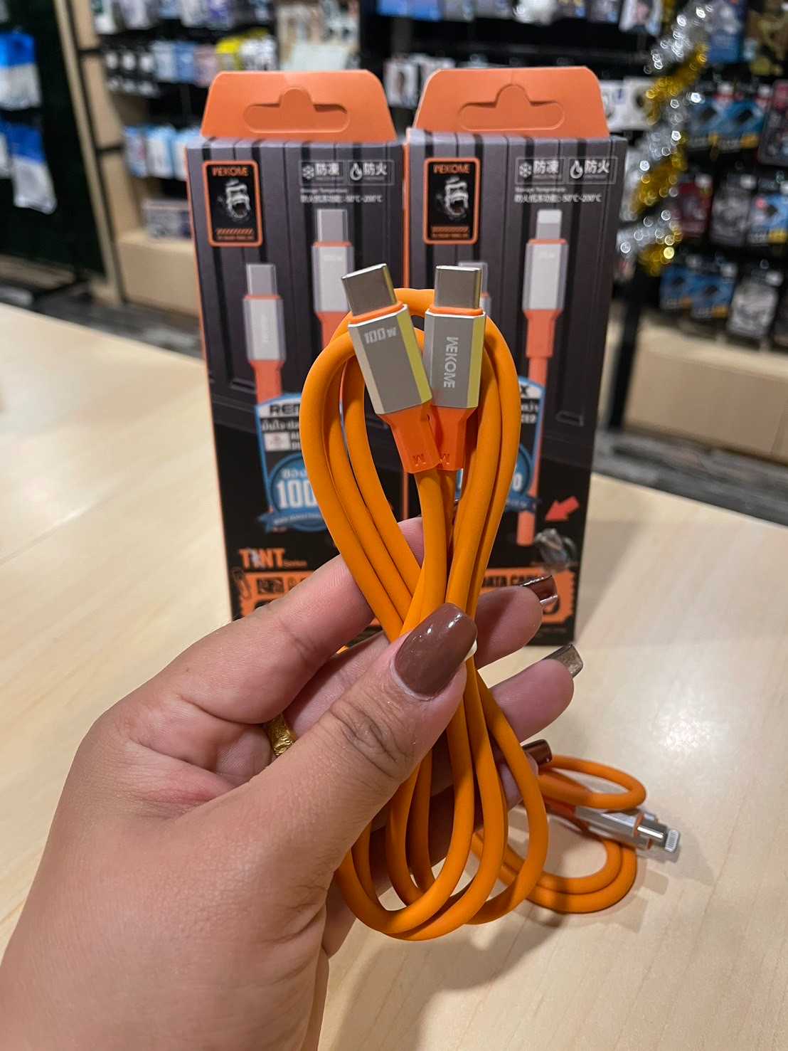 สายชาร์จแบบ Type-c to Type-c ชาร์จเร็ว 100W ยาว 1.2 เมตร