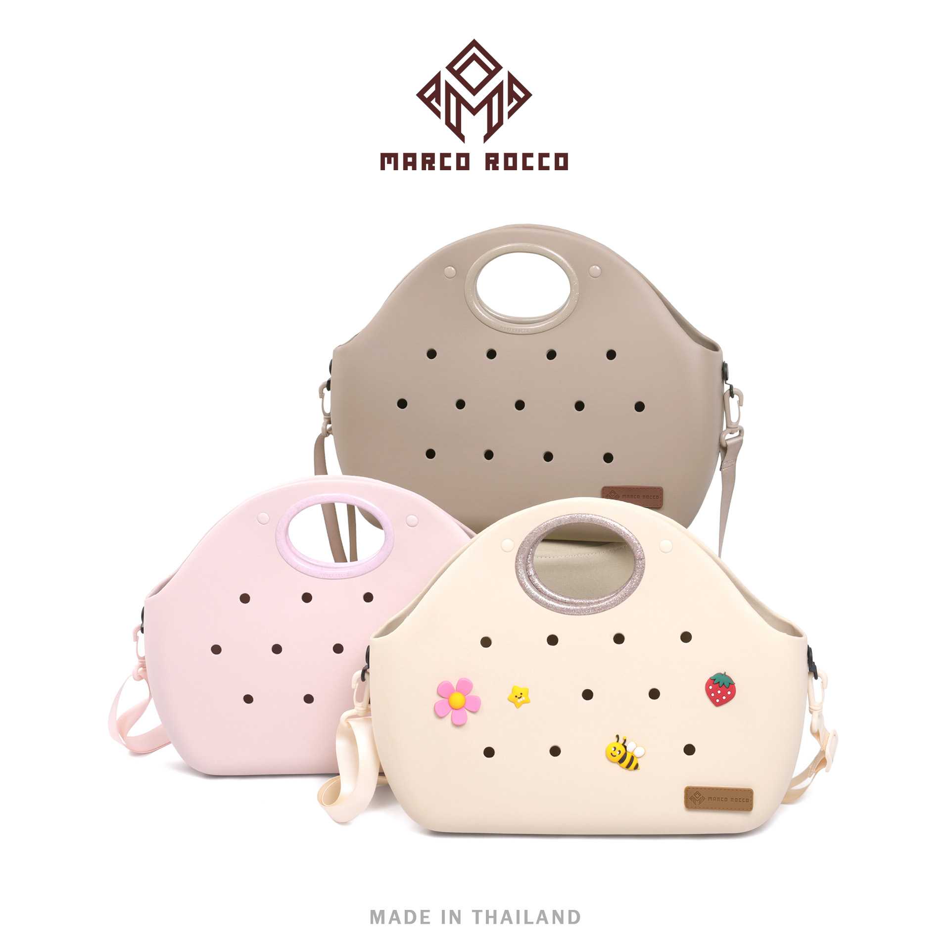 Marco Rocco รุ่น BR3005 กระเป๋าสะพายไหล่แฟชั่น กระเป๋าทรงโฮโบ ขนาด 29 x 38.5 CM.